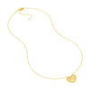 Beaded Border Radiant Heart Necklace