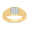 10K 0.15Ct Diamond Mens Ring