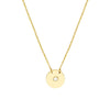 So You Diamond Disk Necklace