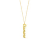 5mm Vertical Script Font Necklace