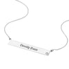 Adjustable 18' Bar Necklace with 2pt Diamond