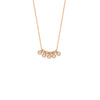 Mini Diamond Bezel and Bead Necklace