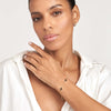 Black Enamel Crosses Station Bracelet
