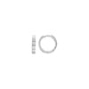 Square Design Huggie Hoop Earrings