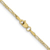 14K 1.8mm Flat Figaro Chain Anklet