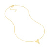 Heart with Diamond Drop Adjustable Necklace
