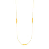 Sterling Silver Marquise Station Long Necklace