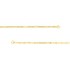 3.95mm Paper Clip Split Chain with Pear Lock