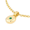 Emerald Round Pendant