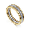 14K Yellow and White Gold Matching Wedding Band
