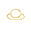 Open Diamond Circle Ring