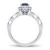 14K 0.28Ct Diamond Sapphire Ring