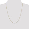 14K .8mm Loose Rope Chain Spring Ring Clasp