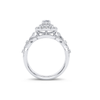 14K WG 1.00CT Diamond Bridal Ring