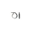 3mm x 10mm Sparkle Hoop Earrings