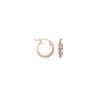 3mm x 10mm Sparkle Hoop Earrings
