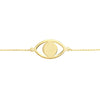Evil Eye Cutout Adjustable Bracelet
