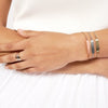 Engravable Hexagon ID Bar Bolo Bracelet