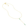 Simulated Turquoise Staple Lariat Necklace