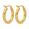 10K Polished Hinged Hoop Earrings