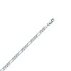 Sterling Silver 3.2mm Concave Figaro Chain with Lobster Lock