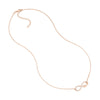 Plated Sterling Silver CZ Infinity Love Necklace