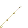 Puff Hearts on Piatto Chain Adjustable Anklet