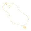 Scattered Diamond Medallion Necklace
