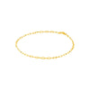 2.5mm Paper Clip Chain with Pear Shape Lock