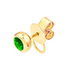 0.58ct 4mm Round Tsavorite Stud Earrings