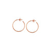 25mm x 1.2mm Hoop Post Earrings