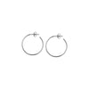 25mm x 1.2mm Hoop Post Earrings