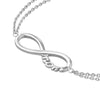 Sterling Silver Infinity Symbol Mom Adjustable Bracelet