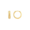 Chevron Twisted Hinge Hoops