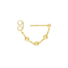 Beaded Chain Huggie Earrings