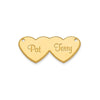Double Heart Nameplate