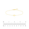 Sideways Mini Cross Adjustable Bracelet