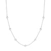 Sterling Silver Flat Bead Necklace