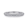 14K White Gold Diamond Wedding Band