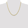 10K 3.5mm Diamond-Cut Lightweight Rope Chain