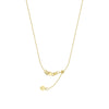 Adjustable Cable Chain Necklace with Slider