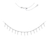 Sterling Silver Staple Bar Dangles Adjustable Choker