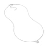 Sterling Silver Winking Emoji Adjustable Necklace