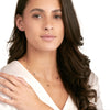 Black Enamel Alternating Bar Station Necklace