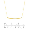 Thin Curved Bar Adjustable Necklace