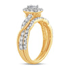 14K 1.00Ct Fancy Cut Bridal Ring