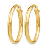 14K Polished Oval Hoop Earrings