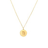 Virgo Organic Disc Pendant Necklace