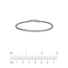 Sterling Silver CZ Bar Bracelet