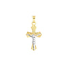 Two-Tone Small D/C Crucifix